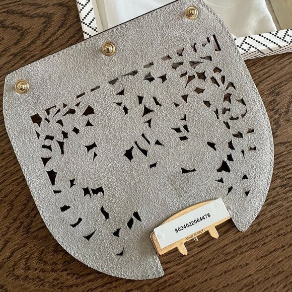 NEW!Furla My Play Interchangeable Metropolis Leather Flap -Diecut pink butterfly - Picture 3 of 6